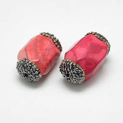 Natural Fire Crackle Agate Beads G-Q982-D04-1