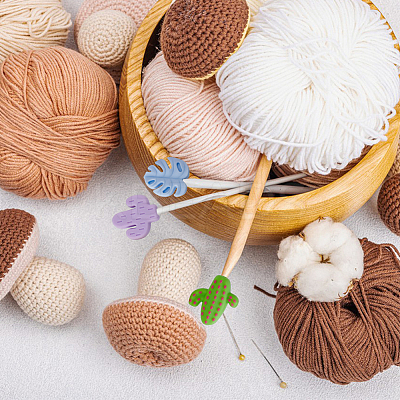 Cactus & Monstera Leaf Food Grade Eco-Friendly Silicone Beads DIY-DC0002-22-1
