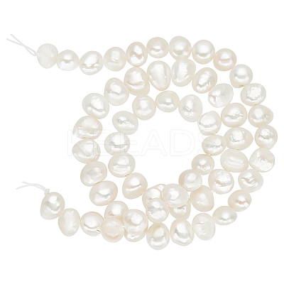 1 Strand Natural Cultured Freshwater Pearl Beads Strands PEAR-PH0001-17-1