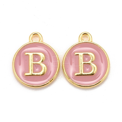 Golden Plated Alloy Enamel Charms ENAM-S118-07B-1