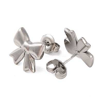 Non-Tarnish 304 Stainless Steel Stud Earrings EJEW-G395-37P-1