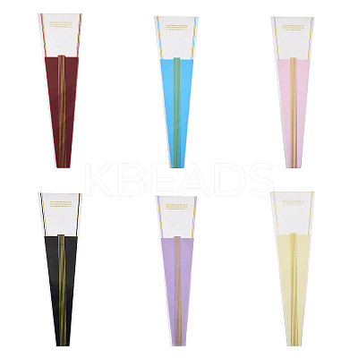 120Pcs 6 Colors OPP Plastic Flower Bouquet Bags ABAG-MB0001-02-1