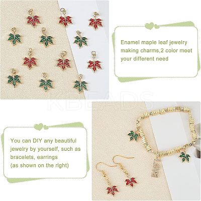 24Pcs 2 Colors Brass Cubic Zirconia Charms KK-FH0004-25-1