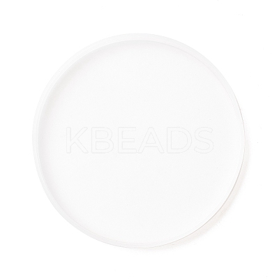 DIY Flat Round Cup Mat Silicone Molds DIY-E036-02-1