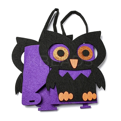 Owl Felt Halloween Candy Bags with Handles LS-HAWE-K001-01C-1