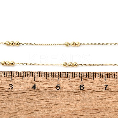2MM Brass Round Ball Cable Chain Necklaces X-MAK-L045-01G-1