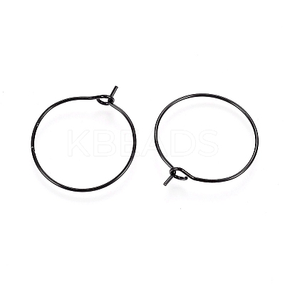 Ion Plating(IP) 316L Surgical Stainless Steel Hoop Earring Findings LS-STAS-D164-02B-A-1