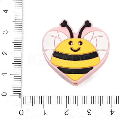 Bees Silicone Beads SIL-V002-07A-1