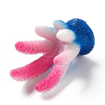 Resin Imitation Coral Ornaments DJEW-G026-01A-1