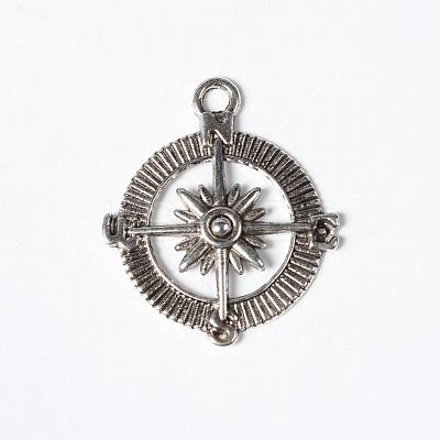 Tibetan Style Alloy Pendants TIBEP-12683-S-LF-1