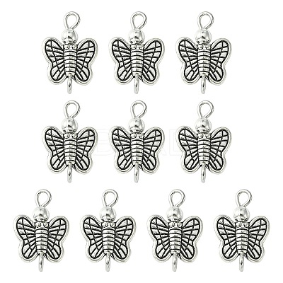 Tibetan Style Alloy Connector Charms PALLOY-YW0001-46-1