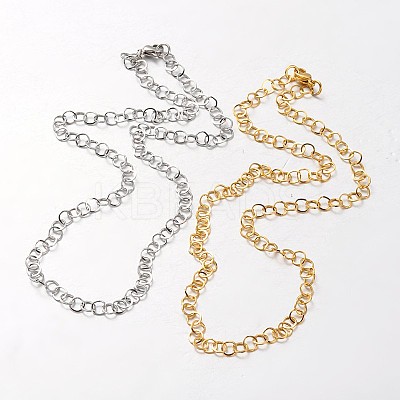 Boy's 304 Stainless Steel Rolo Chain Necklace STAS-L127-04-1
