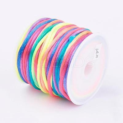Nylon Satin Rattail Cords NWIR-L006-1mm-14-1