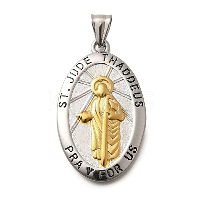 304 Stainless Steel Pendants STAS-A109-06G-1