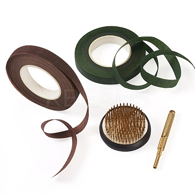 1Pc Brass & Plastic Flower Pin Frogs DIY-MB0001-04-1