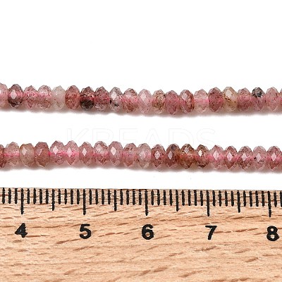 Natural Strawberry Quartz Beads Strands G-G343-A08-2x4mm-1