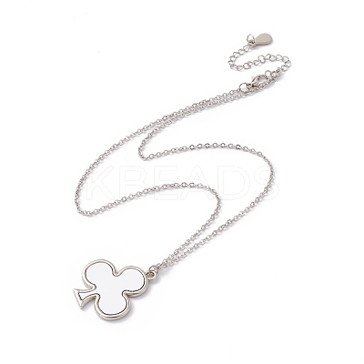 Sublimation Blank Aluminum Pendant Necklace NJEW-E020-02P-04-1