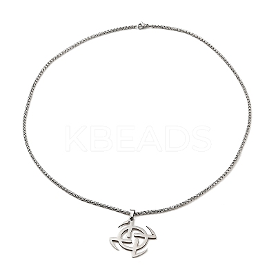 Non-Tarnish 201 Stainless Steel Pendant Necklaces LS-NJEW-M212-01D-P-1