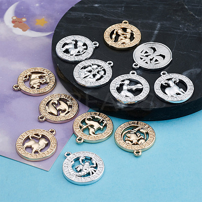 2 Sets 2 Colors Zinc Alloy Jewelry Pendant Accessories FIND-FW0001-06-1