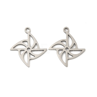 201 Stainless Steel Laser Cut Pendants STAS-P428-05P-1