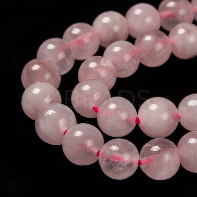 Pink Color Natural Madagascar Rose Quartz Beads Strands G-D655-8mm-1