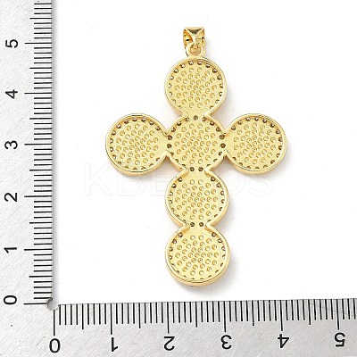 Brass Micro Pave Cubic Zirconia Pendants KK-H537-26B-G-1