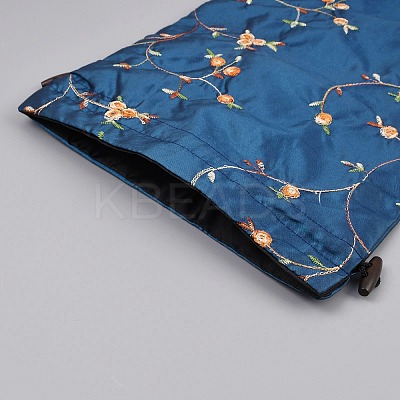 Embroidery Flower Burlap Packing Pouches Drawstring Bags ABAG-WH0048-39A-1