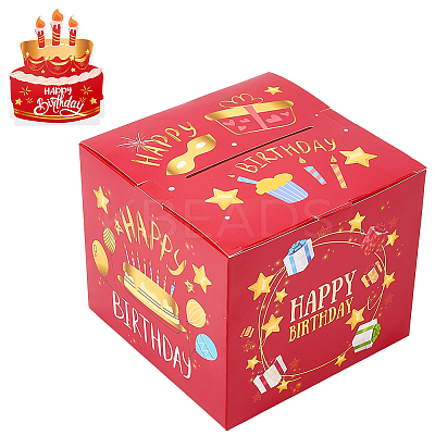Happy Birthday Day Money Box for Cash Gift Pull DIY-WH200050-31C-1