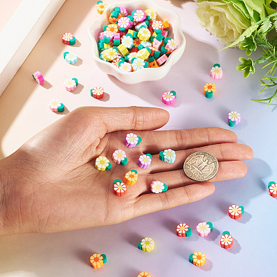 Handmade Polymer Clay Beads CLAY-TAC0015-04-1