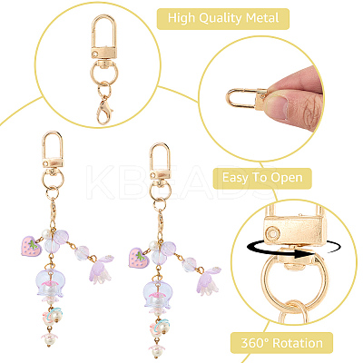 40Pcs Zinc Alloy Swivel Clasps FIND-SP0004-28KCG-1