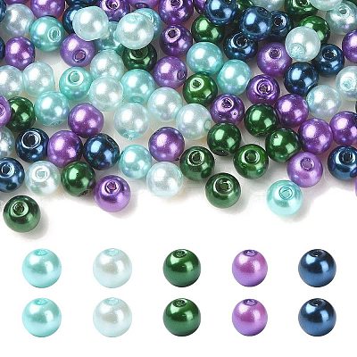 Glass Pearl Beads HY-X006-6mm-11-A-1