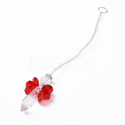 Crystal Fairy Beaded Wall Hanging Decoration Pendant Decoration LS-HJEW-G019-02G-1