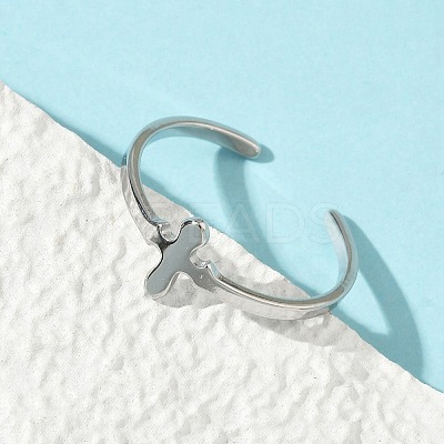 304 Stainless Steel Adjustable Cuff Rings RJEW-Z105-01P-05-1