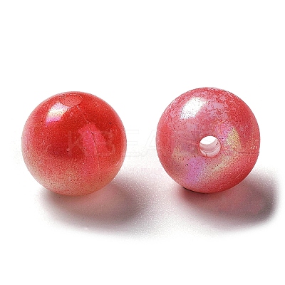 Two Tone Opaque Acrylic Beads LS-SACR-P024-01B-W14-1