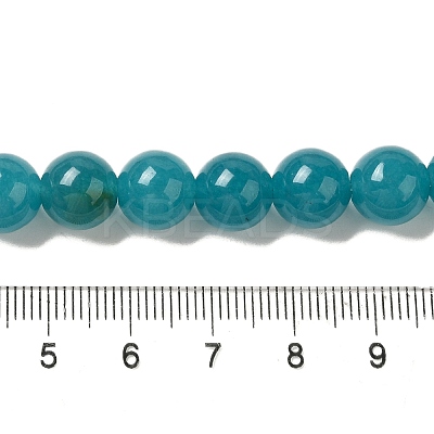 Natural Dyed White Jade Beads Strands G-M402-C04-16-1