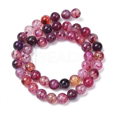 Natural Dragon Veins Agate Beads Strands GG-CBA9070-A01-01-1