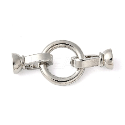 Brass Fold Over Clasps KK-M320-20P-1