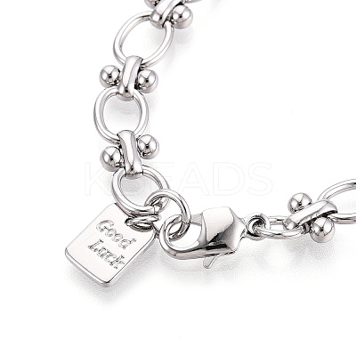 Brass Chain Bracelets BJEW-N032-03P-1