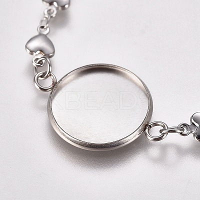 Tarnish Resistant 304 Stainless Steel Bracelet Making X-STAS-L248-009P-1