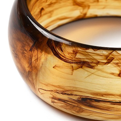 Round Acrylic Bangle for Women BJEW-A141-03A-1