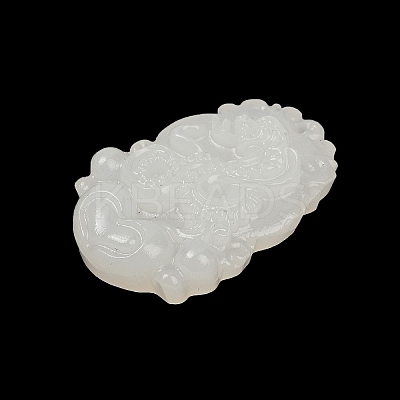 Natural White Jade Carved Pendants LS-G-S384-01F-1