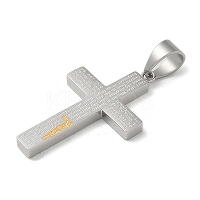 304 Stainless Steel Pendants STAS-G346-22PG-1