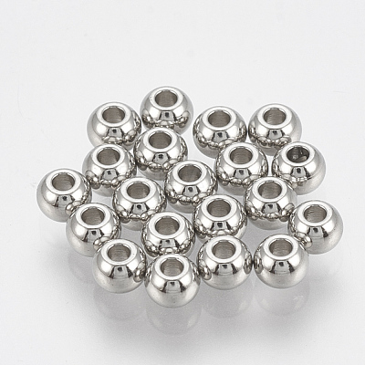 Tarnish Resistant 201 Stainless Steel Spacer Beads STAS-T033-61B-1