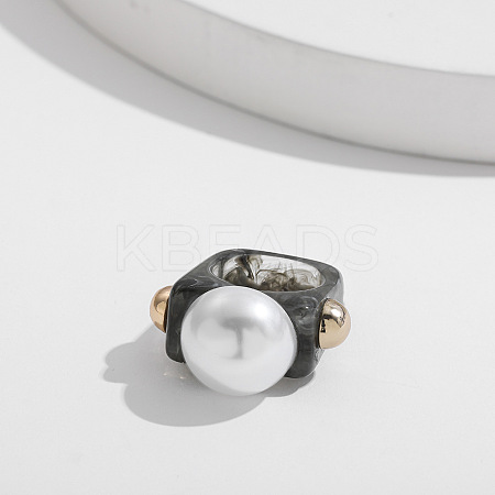 Sweet Style Resin Plastic Finger Rings FS-WG19313-07-1