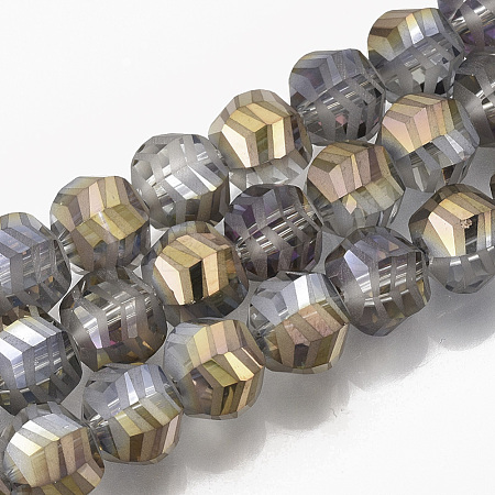 Electroplate Glass Beads Strands EGLA-T018-01-A02-1