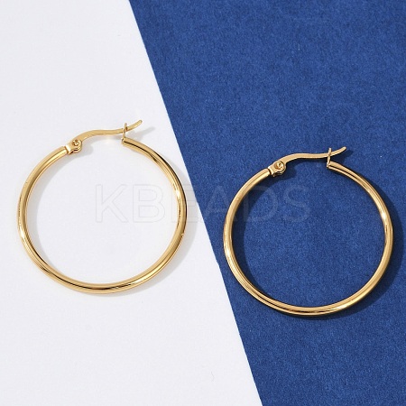 201 Stainless Steel Hoop Earrings EJEW-I245-20F-1