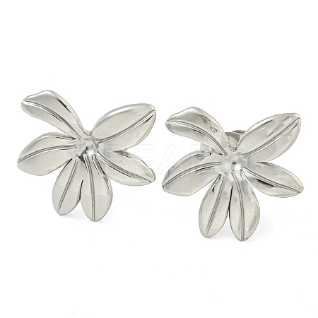 Non-Tarnish 304 Stainless Steel Stud Earrings for Women EJEW-S227-31P-1