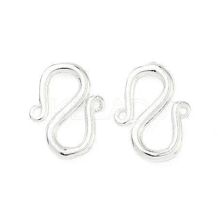Brass S-Hook Clasps KK-H532-07B-S-1