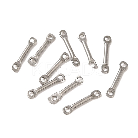 Non-Tarnish 304 Stainless Steel Connector Charms STAS-Q323-04B-P-1