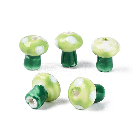 Handmade Porcelain Beads PORC-N012-03F-1
